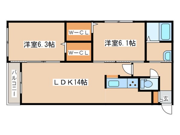 La　fraiseの物件間取画像